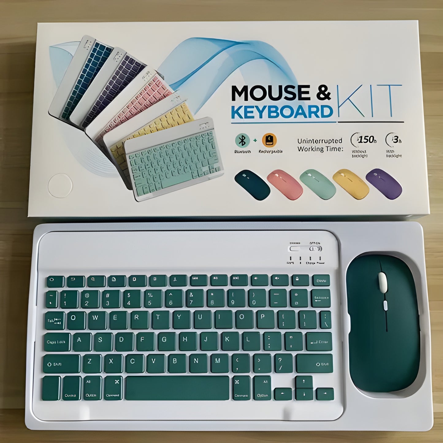 Kit Clavier & Souris Sans Fil + Support de Téléphone GRATUIT 🎁