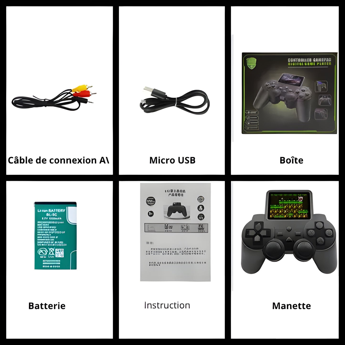 Console de Jeu Portable avec Écran - 520 Jeux Inclus